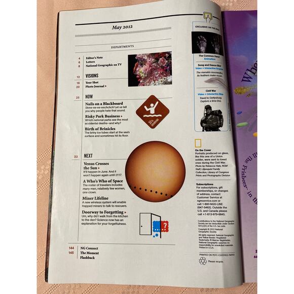 National Geographic Magazine May 2012 Eyewitness To The Civil War EUC - Picture 13 of 16